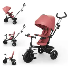 Triciclo Kinderkraft Aston 2 Plus Evolutivo Pink 9 mesi–5 anni