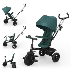 Triciclo Kinderkraft Aston 2 Plus Evolutivo Green 9 mesi–5 anni