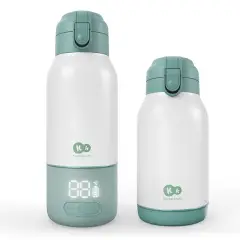 ldabiberon e thermos portatile Kinderkraft GAJA 2 in 1 500 ml Green