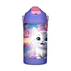 Borraccia SJ Gang Gattino 350 ml Termica Acciaio Inox