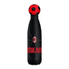 Borraccia Milan Seven 500 ml Termica con Tappo Pallone