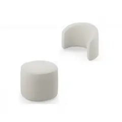 Erbesi Forever set Pouf + Schienale Tortora