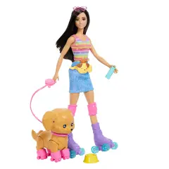 Barbie e Cucciolo sui Pattini Castana JMJ45
