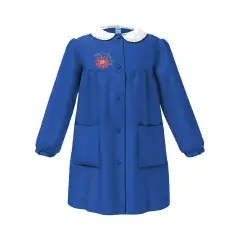 Grembiule Bambina Scuola Fiore Blu 6 Anni