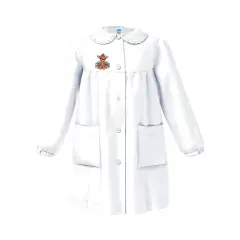 Grembiule Bambina Asilo Giraffa Bianco 5 Anni