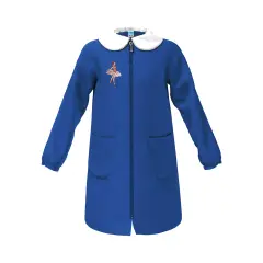 Grembiule Bambina Scuola Zip Ballerina Blu 8 Anni