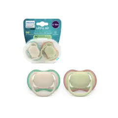 Ciuccio Philips Avent Ultra Air 6-18M Verde/Fango Pastello
