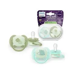 Ciuccio Philips Avent Ultra Soft Night 0-6M Riccio/Cometa