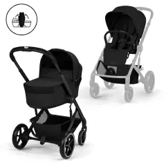 Cybex Duo Balios S Lux Con Navicella Richiudibile Moon Black