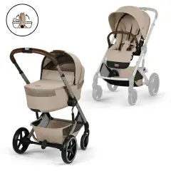 Cybex Duo Balios S Lux Con Navicella Richiudibile Almond Beige
