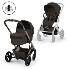 Cybex Duo Balios S Lux Con Navicella Richiudibile Chocolate Brown