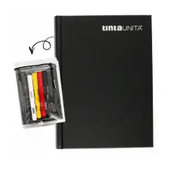 Tinta Unita Diario 16 Mesi Con Cover E Accessori Nero