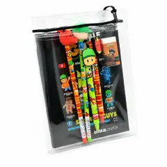 Tinta Unita Stumble Guys Diario 9 Mesi Con Cover E Accessori Nero