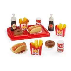 Set Giocattolo Fast Food per Bambini 25 Pezzi